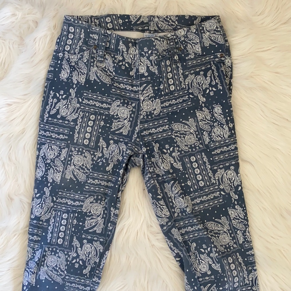 Paisley cropped jeggings